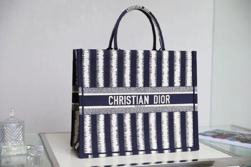 Contemporary Christian Dior handbags with a unique shapeChristian Dior Large Book Tote Blue, For Women