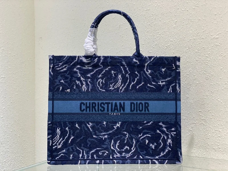 Contemporary Christian Dior handbags with a unique shapeChristian Dior Large Book Tote Blue, For Women