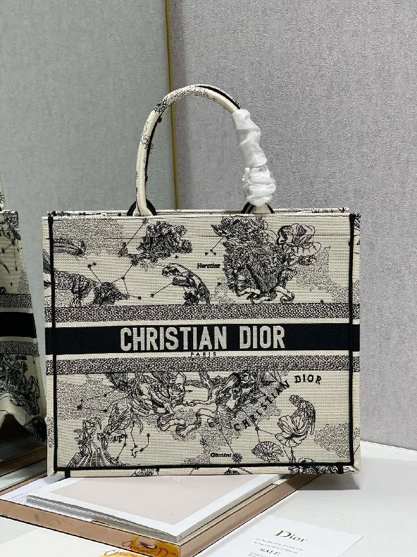 Luxury Christian Dior crossbody bags with a chain - link strapChristian Dior Large Book Tote