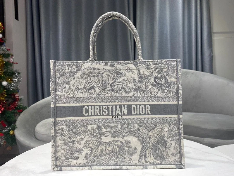 Trendsetting Christian Dior crossbody bags with a colorful strapChristian Dior Large Book Tote Gray Multicolotr