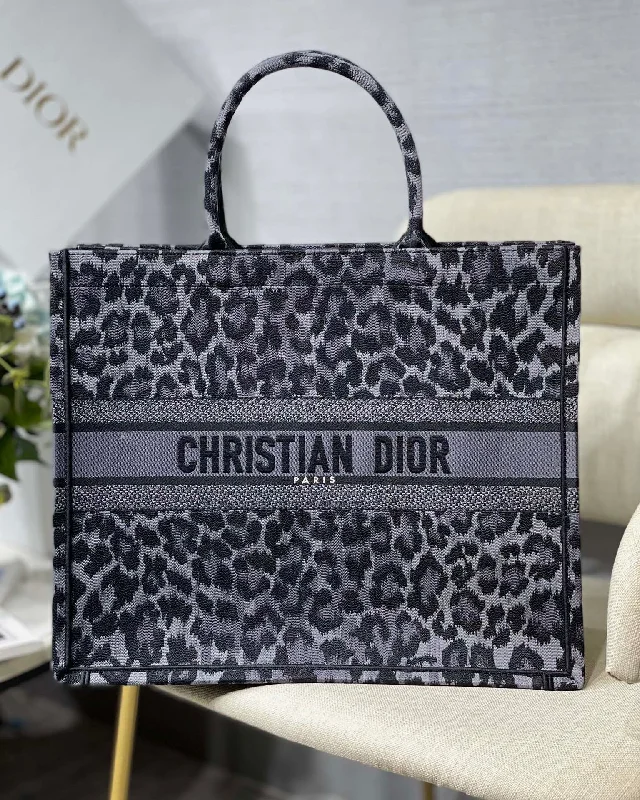 Stylish Christian Dior shoulder bags with a tassel - adorned zipperChristian Dior Large Book Tote Gray Multicolor,