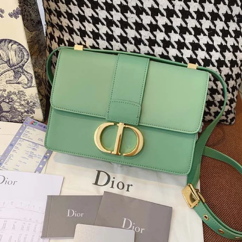 Fashion - forward Christian Dior tote bags for the modern womanChristian Dior MeChristian Diorum 30 Montaigne Bag Deep Mint Green Box For Women 24cm/9in