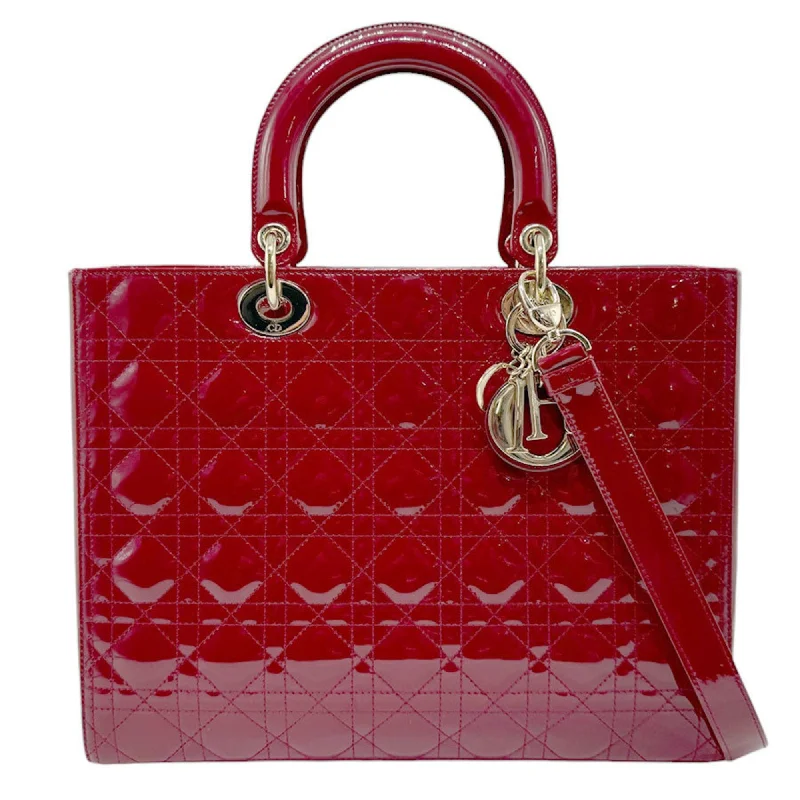 Christian Dior handbags with a snap - button closure and a decorative buckleDior Lady Dior Handbag