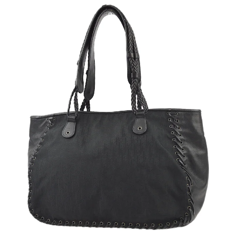 Christian Dior bags with a zip - top closure and multiple compartmentsChristian Dior Black Ethnic Trotter Handbag